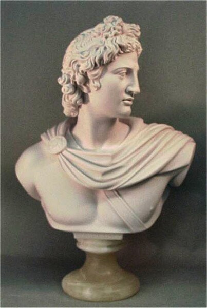 Apollo Belvedere God Roman and Greek Bust Reproduction Large